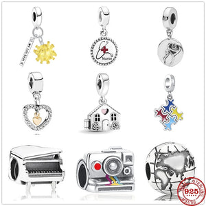 Doctor House Football Pendant Silver Charm Bracelet DIY Jewelry