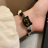 Dopamine Kitten Beaded Bracelet Cat Lover Hand Jewelry Gift For Her