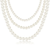 Pearl Beads Choker Chain Necklace Women Wedding Jewelry