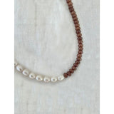 Natural Stone Pearl Necklace Freshwater Pearls Choker for Women
