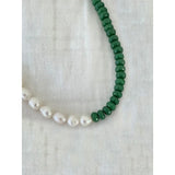 Natural Stone Pearl Necklace Freshwater Pearls Choker for Women
