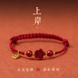 Chinese Style Red Couple Bracelet Lucky Rabbit Year Hand Rope