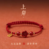 Chinese Style Red Couple Bracelet Lucky Rabbit Year Hand Rope