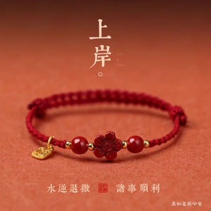 Chinese Style Red Couple Bracelet Lucky Rabbit Year Hand Rope