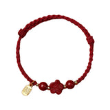 Chinese Style Red Couple Bracelet Lucky Rabbit Year Hand Rope