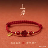 Chinese Style Red Couple Bracelet Lucky Rabbit Year Hand Rope