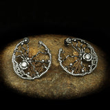 Spider Chain Hollow Earrings Gothic Style Party Jewelry