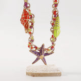 Starfish Shell Beaded Choker Necklace for Women