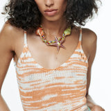Starfish Shell Beaded Choker Necklace for Women