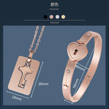 Explosive Couple Bracelet Necklace Set, Personality Jewelry