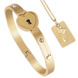 Explosive Couple Bracelet Necklace Set, Personality Jewelry