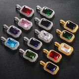 Hip-hop Square Zircon Pendant Diamond Necklace