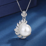 S925 Silver Zircon Pearl Set Wedding Bridal