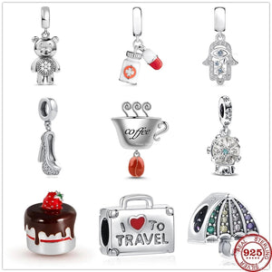 Silver 925 Bracelet DIY Women Jewelry with Pendant Charms Beads