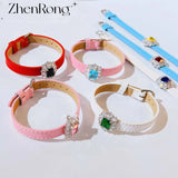 Square Emerald Zircon Wristband Bracelet