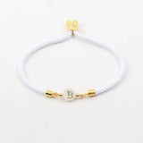 A-Z Initial Letter Bracelet Women Adjustable Rope Charm Bracelet