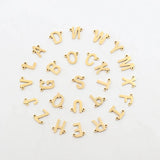 A-Z Initials Letter Necklace Stainless Steel Bead Chain Jewelry