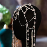Crystal Tassel Hair Band Bridal Hair Jewelry Tiara