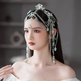Crystal Tassel Hair Band Bridal Hair Jewelry Tiara