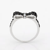Bow Explosion Ring CZ Wedding Engagement Jewelry Ladies Gift