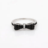 Bow Explosion Ring CZ Wedding Engagement Jewelry Ladies Gift