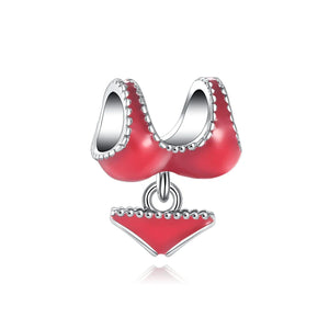 Butterfly Love Kiss Wine DIY Pendant Bead Charm Silver 925 Bracelet