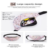 Colorful Geometric Laser Waist Bag Bright Leather Single Shoulder Messenger Bag