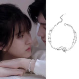 Vintage Fox Double-Layer Chain Bracelet for Women
