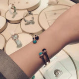 Peacock Red Agate Open Bracelet for Women