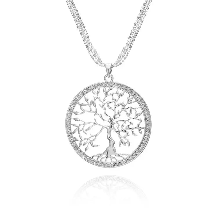 Austrian Crystal Sweater Chain Pendant Jewelry for Women - Party Accessory