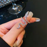 Gothic Metal Thin Nail Bling Rings for Women Girls / Silver