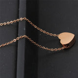 Crystal Austrian 3 Colors Love Necklace for Women