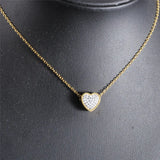 Crystal Austrian 3 Colors Love Necklace for Women