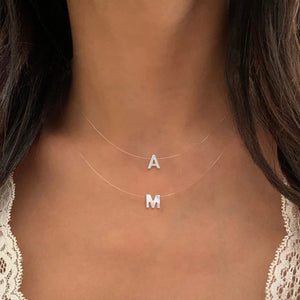 Initial Letter Pendant Necklace for Women: A-Z Alphabet Jewelry