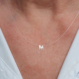 Initial Letter Pendant Necklace for Women: A-Z Alphabet Jewelry