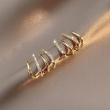Triple Stud Earrings 925 Silver Needle for Women Party Jewelry