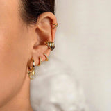 925 Silver Cross Star Moon Cz Drop Earrings Women Party Jewelry