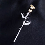 Two-color Rose Brooch Creative Ins Plant Brooch Personality Accessories Brooch