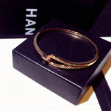 Romantic Rose Bracelet 14k Real Gold Plated Zircon Jewelry