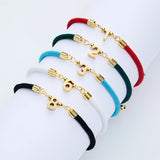 0-9 Number Bracelet Colorful Rope Charm Bracelet for Women Jewelry