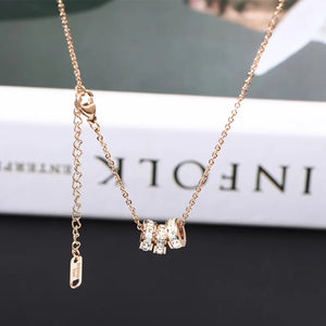 Zircon Waist Pendant Necklace for Women Clavicle Chain Choker