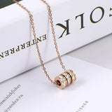 Zircon Waist Pendant Necklace for Women Clavicle Chain Choker