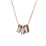Zircon Waist Pendant Necklace for Women Clavicle Chain Choker