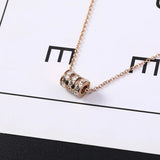 Zircon Waist Pendant Necklace for Women Clavicle Chain Choker