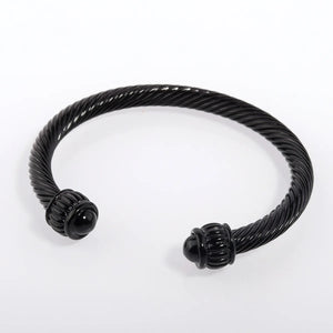 Titanium Steel Bracelet Twisted Steel Wire Charm Bracelet Women