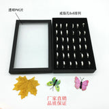 36-Slot Ring Display Stand Metal Earrings Jewelry Storage Box