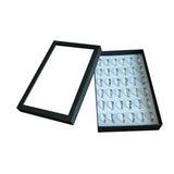 36-Slot Ring Display Stand Metal Earrings Jewelry Storage Box