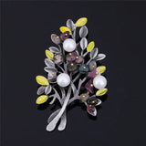 Vintage Christmas Tree Brooch Dress Accessories for Party