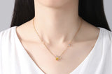 Austrian Crystal Bee Pendant Necklace for Moms