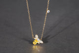 Austrian Crystal Bee Pendant Necklace for Moms